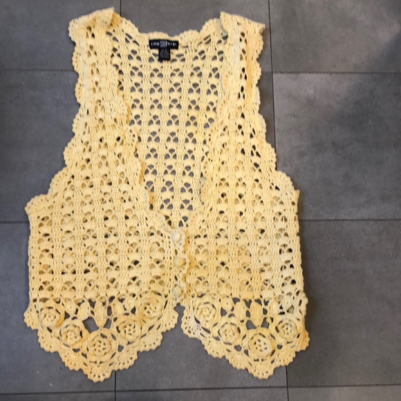 One Step Ahead Tops - One Step Up Crocheted Vest